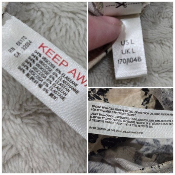 Free People ✦ Floral Print Deep V Bodysuit ✦ Long Sleeve Stretchy Size S NWT - Picture 14 of 16